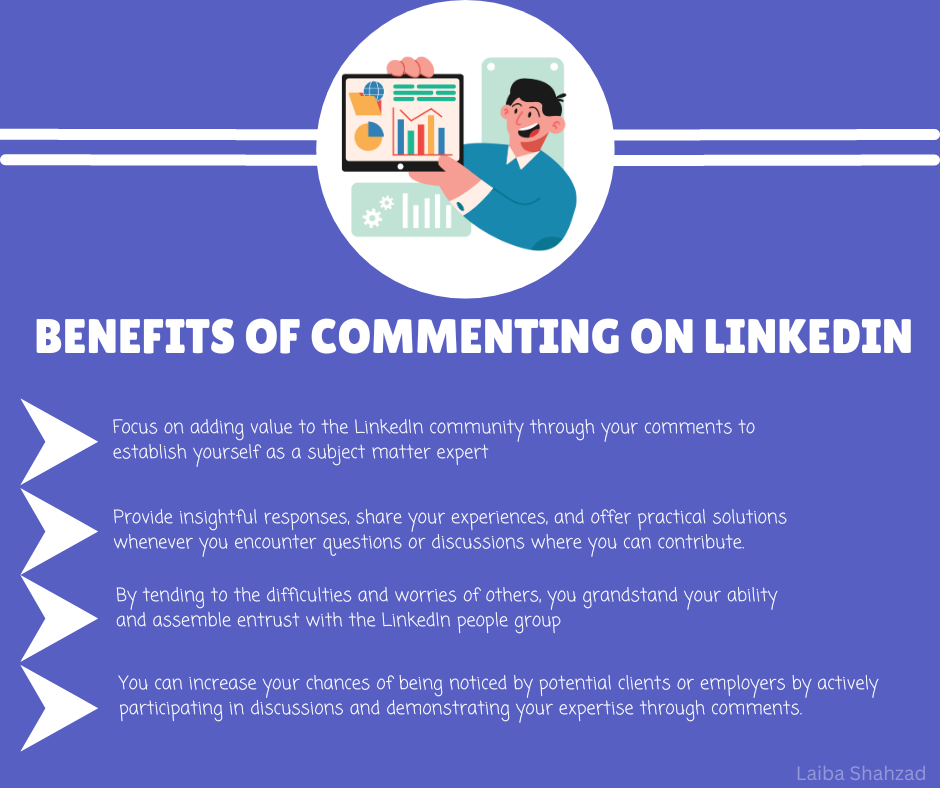 BENEFITS OF COMMENTING ON LINKEDIN