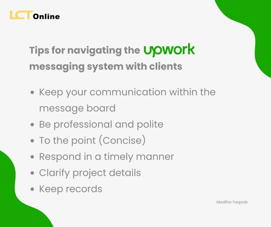 upwork messaging system