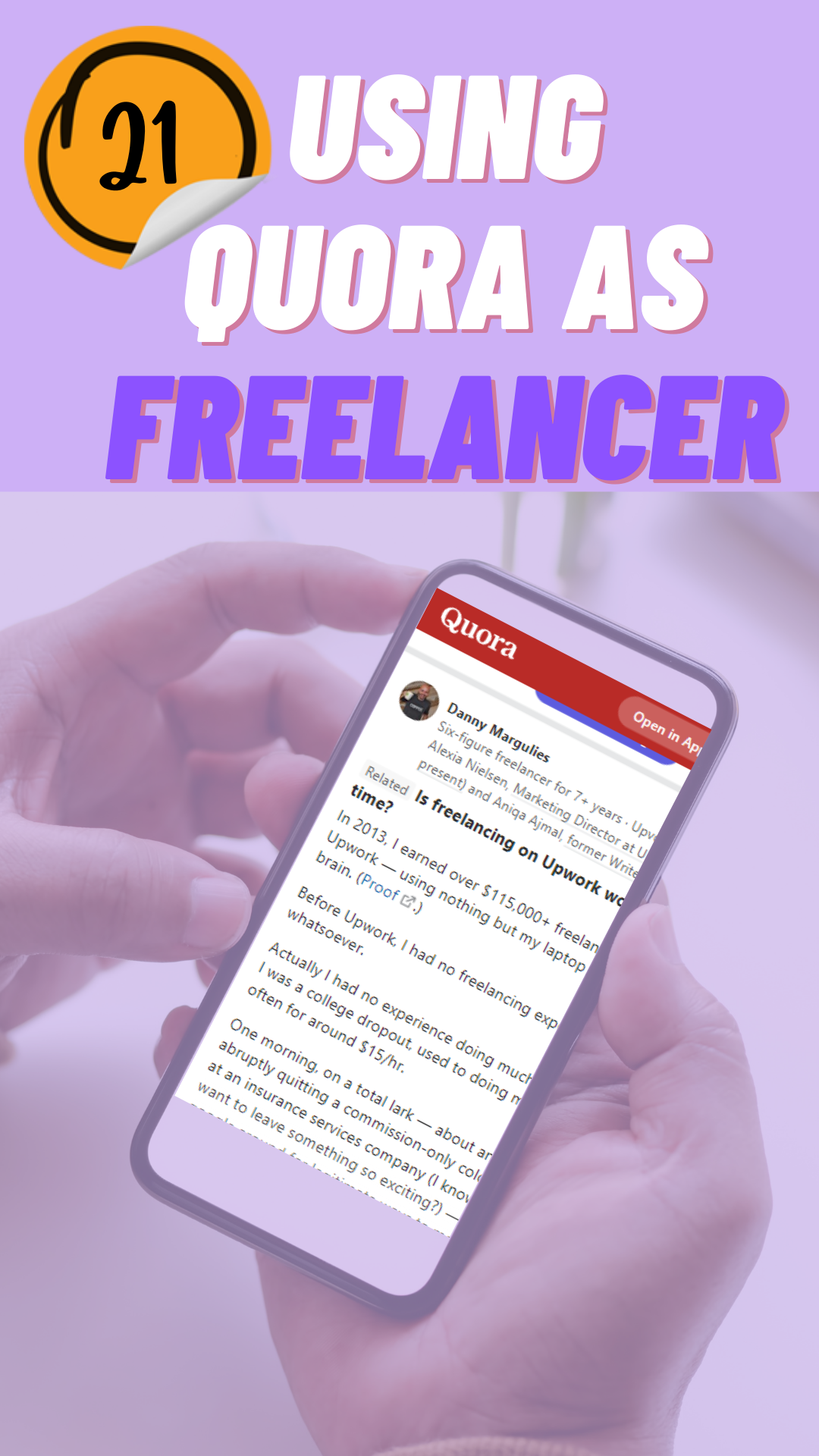 Using Quora as Freelancer