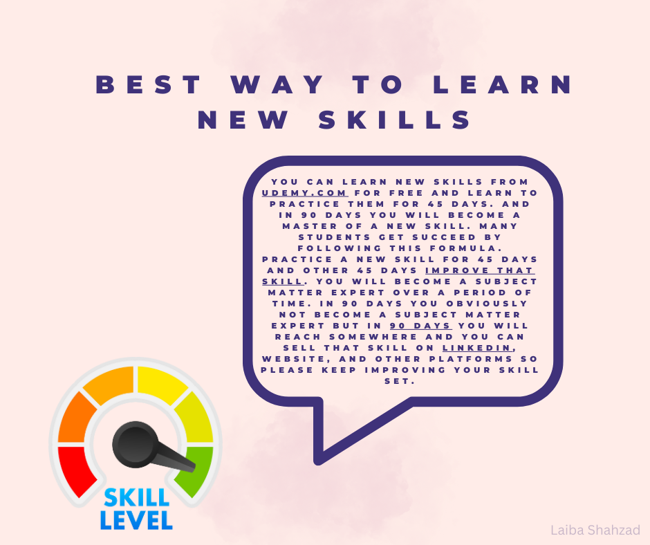 Best way to learn new skills