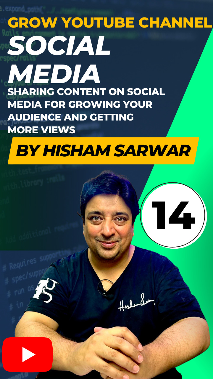 Sharing content on social media for growing your audience and get more views