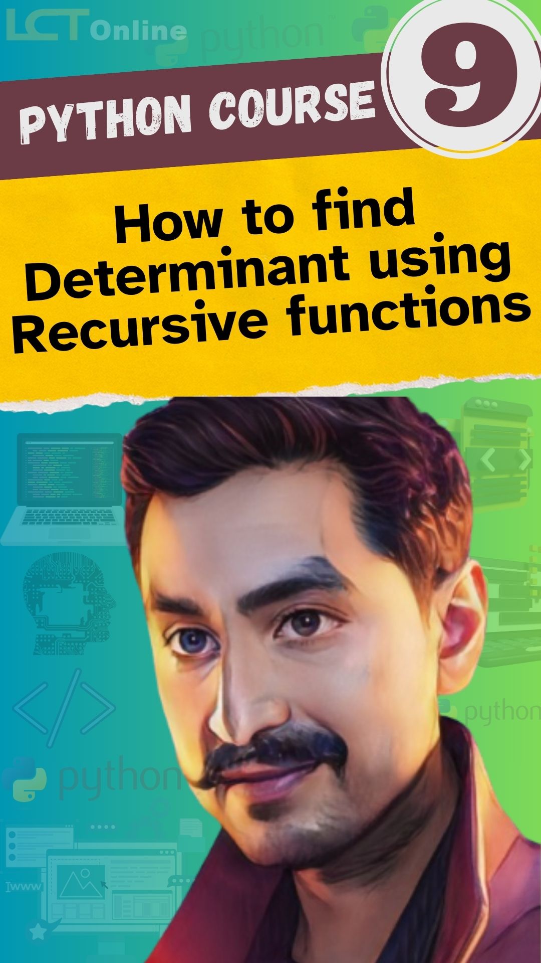 How to find Determinant using Recursive functions